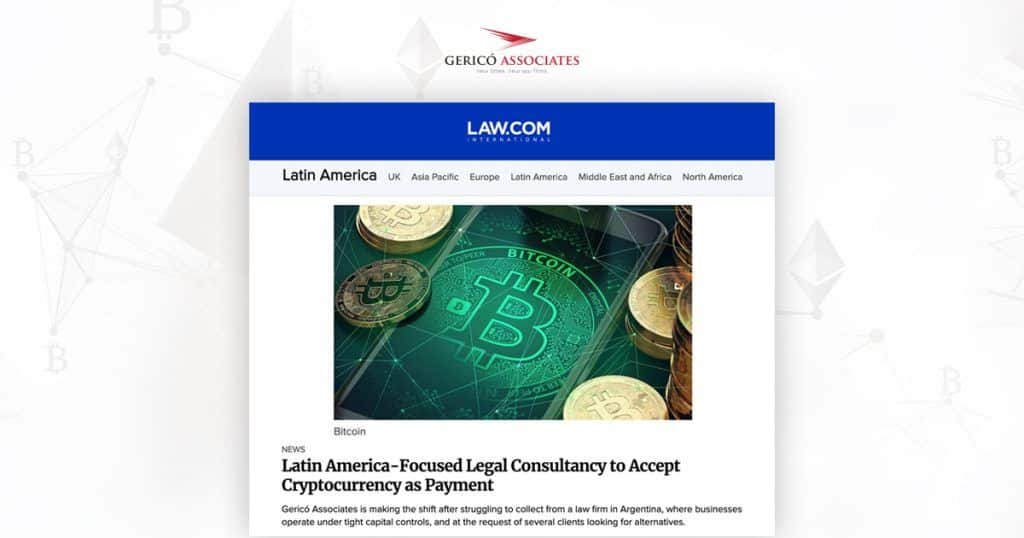 Gericó Associates to accept Bitcoin and Ethereum as a form of payment 1 Gericó Associates to accept Bitcoin and Ethereum as a form of payment - Gericó Associates